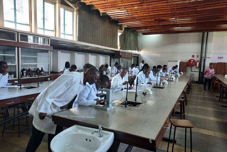 Year IV BSc. MLST Students from Faculty of Health Sciences during their Food, Milk & Water Practical Examination-Dept. of PHPT May 2022