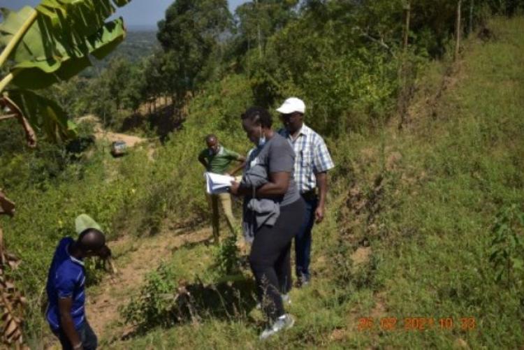 Student and the supervisor field visit to Kitui forest, Kitui County for ethinobotanical survey.