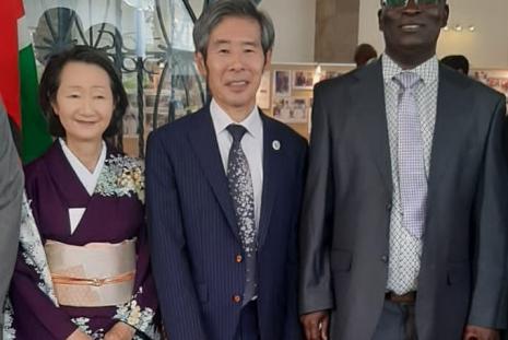 Dr Gabriel Aboge with Japanese Ambassador to Kenya 